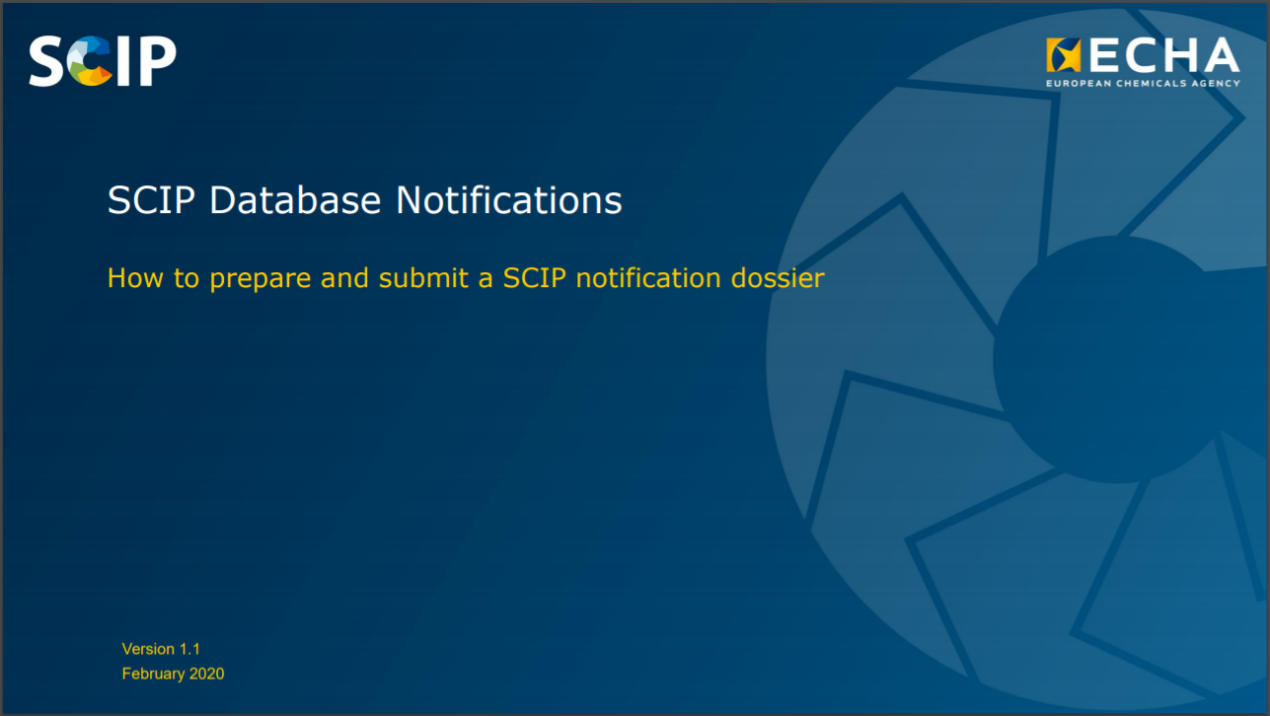 「欧盟」还不知道如何进行SCIP通报?看,ECHA发布了操作指南