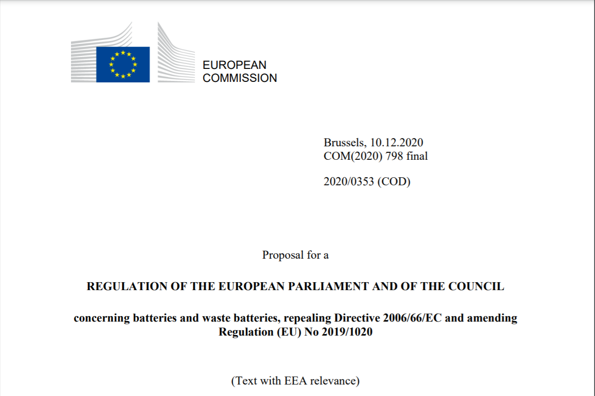 「欧盟」重磅!欧盟新电池法重大变革提前看